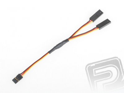 4701 S "Y"-kabel JR plochý silný krátký 150mm (PVC)