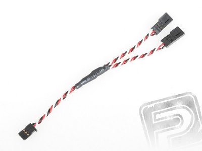 4703 J "Y"-kabel Futaba kroucený silný krátký 150mm (PVC)