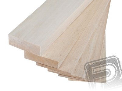 100x10cm Balsa 9 mm LEHKÁ do 120g