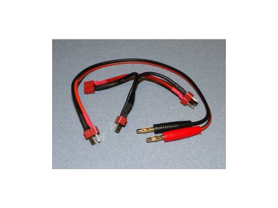 Nabíjecí kabel s banánky - DEANS + 2x sér. DEANS