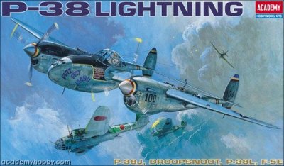 Academy 12282 P-38J/L, F-5E