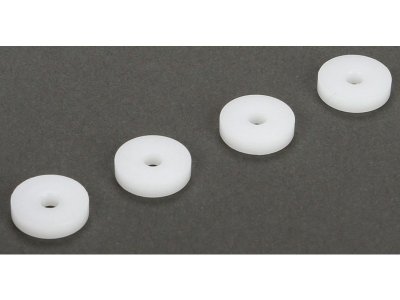 TLR 22 všechny/SCTE: Píst tlumiče 12mm bez otvorů CNC (4)