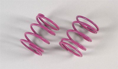 Pružiny pro tlumiče, růžové, 2,6x40mm, 2 ks.