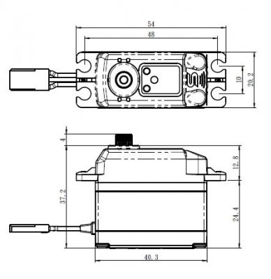 SV-1274MG HiVOLT digitální servo (7kg-0,032s/60°)