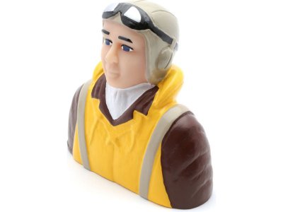 Pilot 1:4 - WWII s vestou, helmou a sl. brýlemi