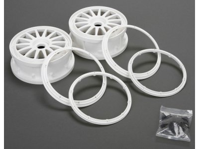 5ive Mini: Disk kola s beadlock kroužkem bílý (2)