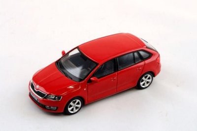 Škoda Rapid red corrida 1/43