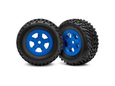 Traxxas kolo 1.8/1.4", disk SCT modrý, pneu SCT (2)