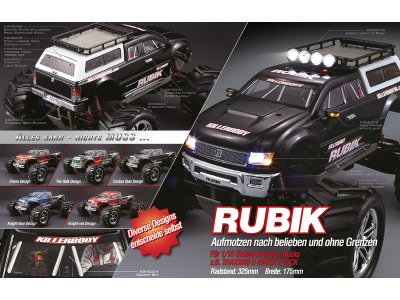 Killerbody karosérie 1:10 Rubik Hulk