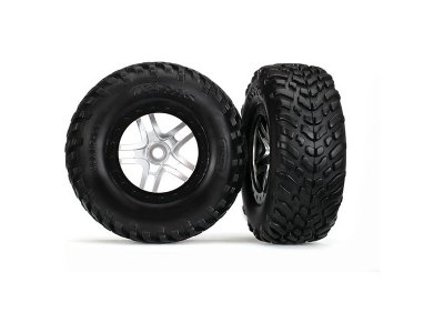 Traxxas kolo 2.2/3.0", disk SCT Split-Spoke černý-saténový, pneu SCT S1 (2)