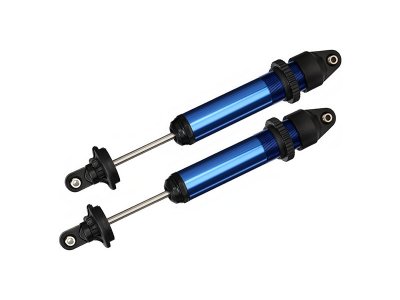 Traxxas tlumič GTX hliníkový modrý (2)
