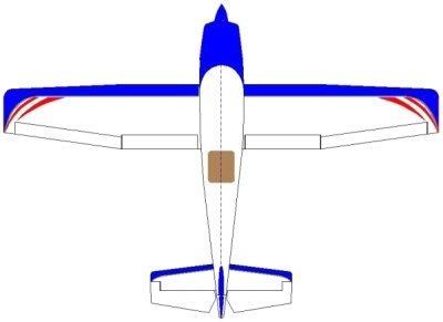 150" Skyline 182 scale 35% (3 810 mm) 100ccm (modro/bílá)