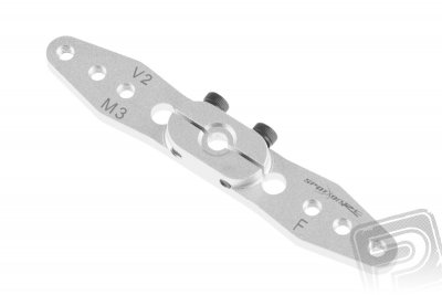 Servo páka 63,5mm oboustranná 25zubů (stříbrná), pro serva H,S,F