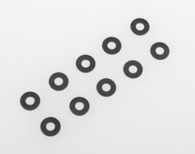 Vymezovací podložky, 3x8mm, černé, 10 ks.