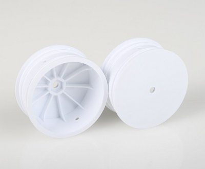 Přední disky 2.2 bílé pro 4WD (HEX 10 mm) - 2 ks