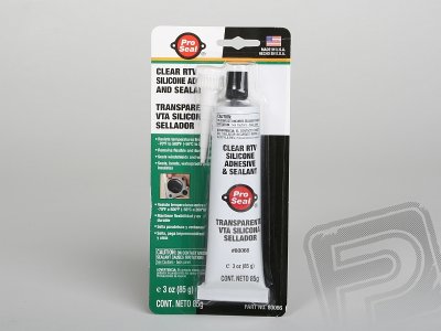 Clear RTV 85g (3oz.) Čirý silikonový lepící tmel