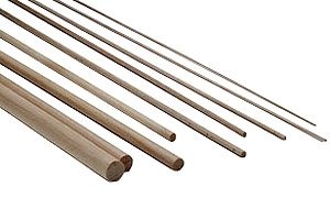 Buková kulatina 4mm, 1000mm