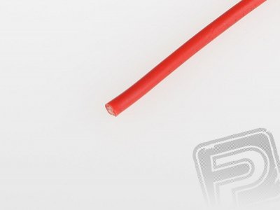 Kabel silikon 1.5mm2 1m (červený)