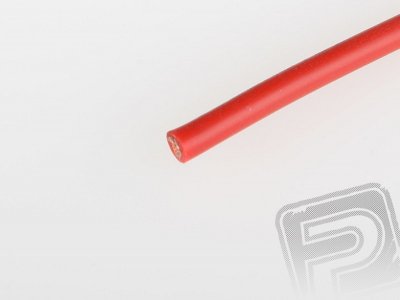 Kabel silikon 4.0mm2 1m (červený)