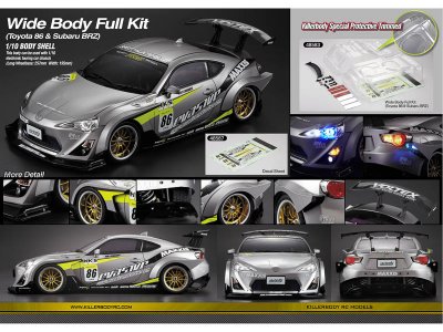 Killerbody Wide Body No1: Toyota 86/Subaru BRZ 1:10