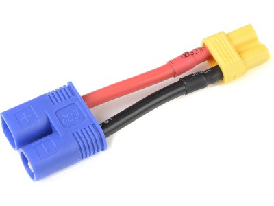 Konverzní kabel EC3 samec - XT-30 samice 14AWG