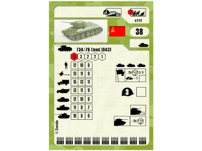 Zvezda 6159 T34/76 1943 1/100
