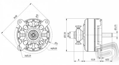 AXI 2203/RACE SAVER V2 střídavý motor