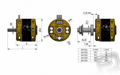 AXI 5345/14HD V2 střídavý motor