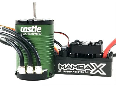 Castle motor 1410 3800ot/V senzored 3.17mm, reg. Mamba X