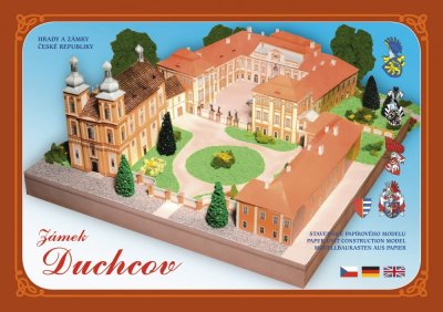 Zámek Duchcov-vystřihovánka