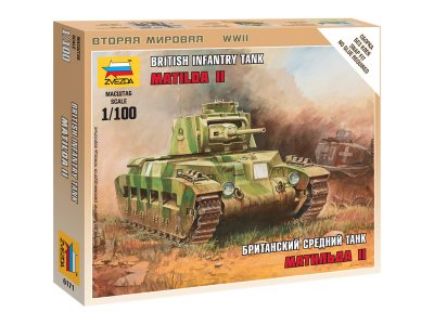 Zvezda 6171 British tank 1/100
