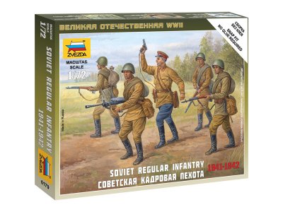 Zvezda figurky Soviet Regular Infantry 1941-42 (1:72)