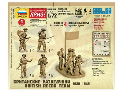 Zvezda figurky British Recon Team (1:72)