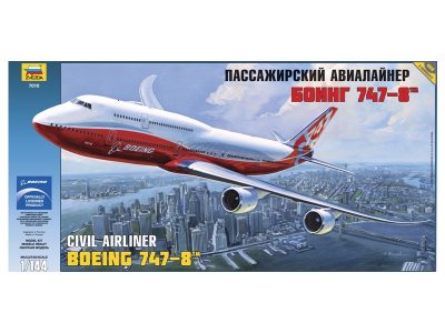 Zvezda 7010 Boeing 747-8 1/144