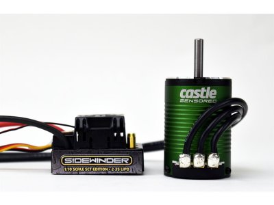 Castle motor 1410 3800ot/V senzored 5mm, reg. Sidewinder SCT