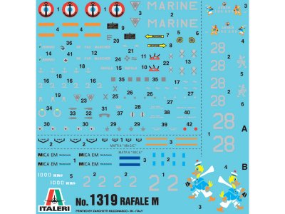 Italeri 1319 Rafale 2011 1:72