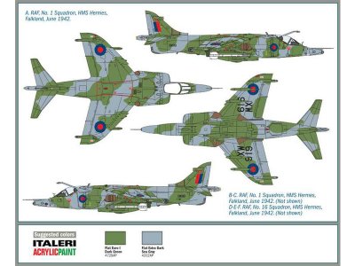 Italeri 1401 Harrier Gr.3