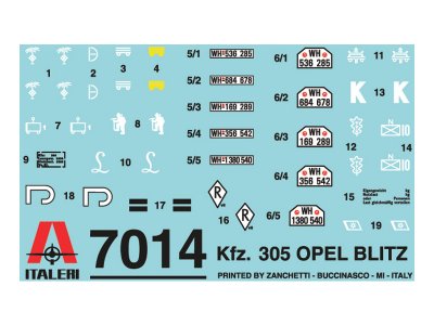 Italeri 7014 Kfz.305 OPEL 1:72