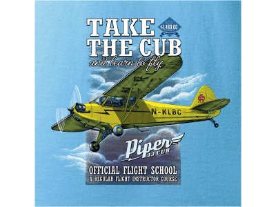 Antonio pánské tričko Piper J-3 Cub S