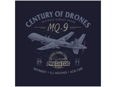 Antonio pánské tričko Dron MQ-9 Reaper XXXL