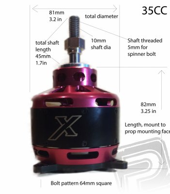 XPWR 35cc střídavý elektromotor
