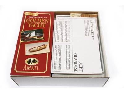 AMATI Golden Yacht 1:300 kit do láhve