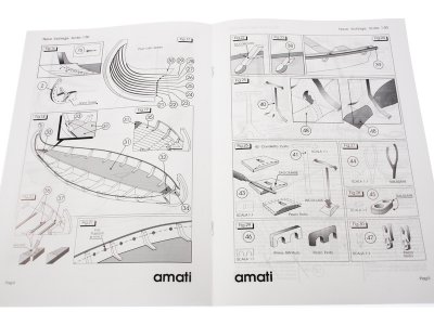 AMATI Oseberg vikingská loď 1:50 kit