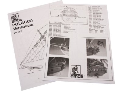 AMATI Polacca benátská loď 1750 kit