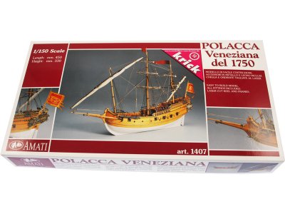 AMATI Polacca benátská loď 1750 kit