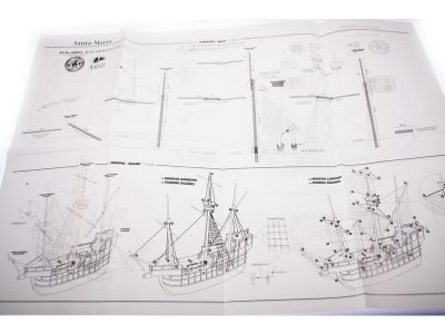 AMATI Santa Maria 1:100 First step kit