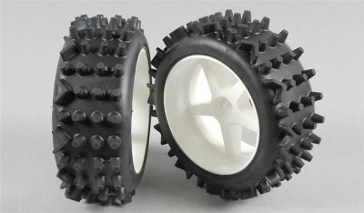 Super-grip Knobbed gumy (S směs) nalepené, 2ks.