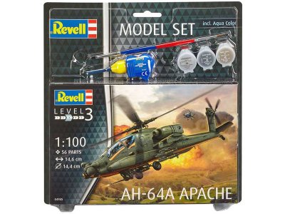 Revell Boeing AH-64A Apache (1:100) sada s barvama