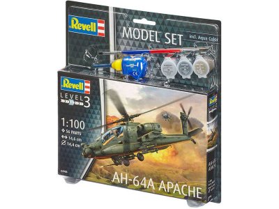 Revell Boeing AH-64A Apache (1:100) sada s barvama