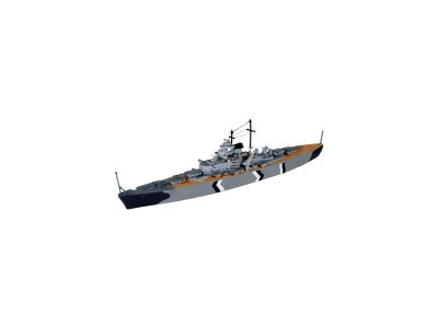 Revell 65802 Bismarck (1:1200) sada s barvama